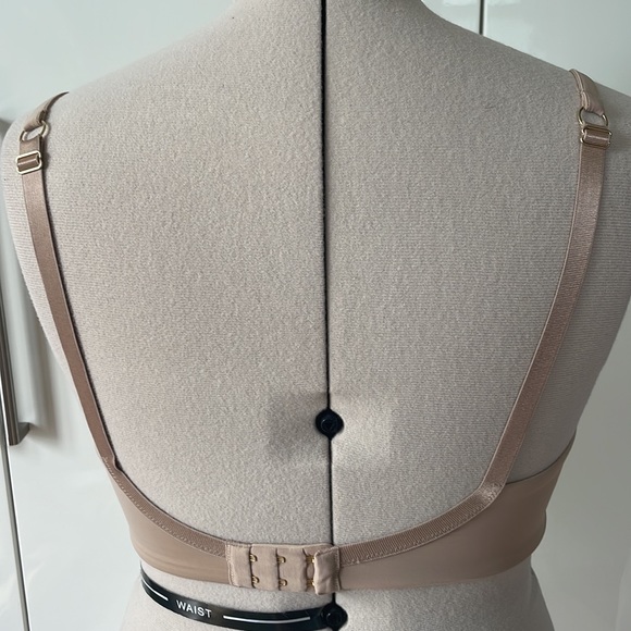 THIRDLOVE 24/7 Classic Contour Plunge Bra in Tan/Brown Size-34 G - Picture 8 of 9